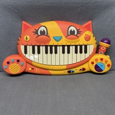 Battat B. Meowsic Interactive Cat Piano Keyboard In Working Condition Kids Toy