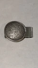 1882 Morgan Dollar Sterling Silver Money Clip Reno 1945 Vintage