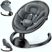 Baby Swings for Infants, Bluetooth Infant Swing with Music Speaker, 3 Seat Posit