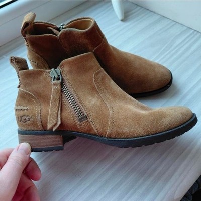 UGG Aureo II Women's Ankle Boots Chestnut Suede Waterproof Size 5