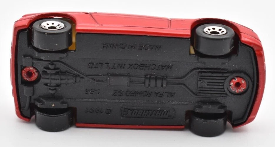 Matchbox Superfast Alfa Romeo SZ rosso. 1/56. Prodotto in Cina. - Immagine 4 di 4