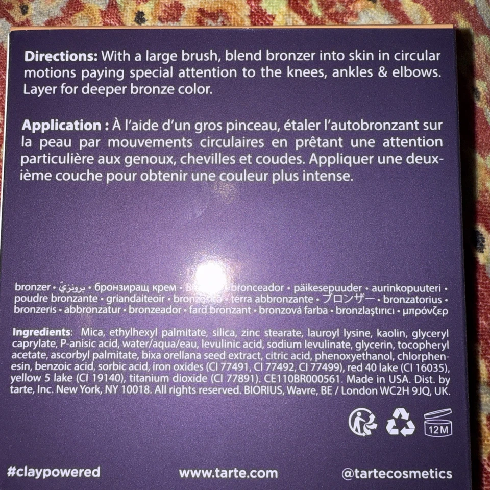 Tarte Park Ave Princess | Bronceador facial y corporal impermeable | Medio claro | Nuevo en caja Foto 3 de 4