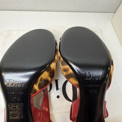 Rare Christian Dior by Galliano F/W 2004 The Gambler Cheetah Heels