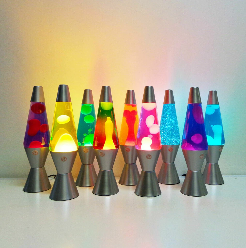 LAVA LAMP SILVER BASE 37CM BLUE LIQUID/BLUE LAVA - image 3 of 3