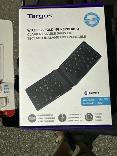 Targus Wireless Folding Keyboard Bluetooth Windows iOS Android and Spy Guard New - Picture 4 of 7