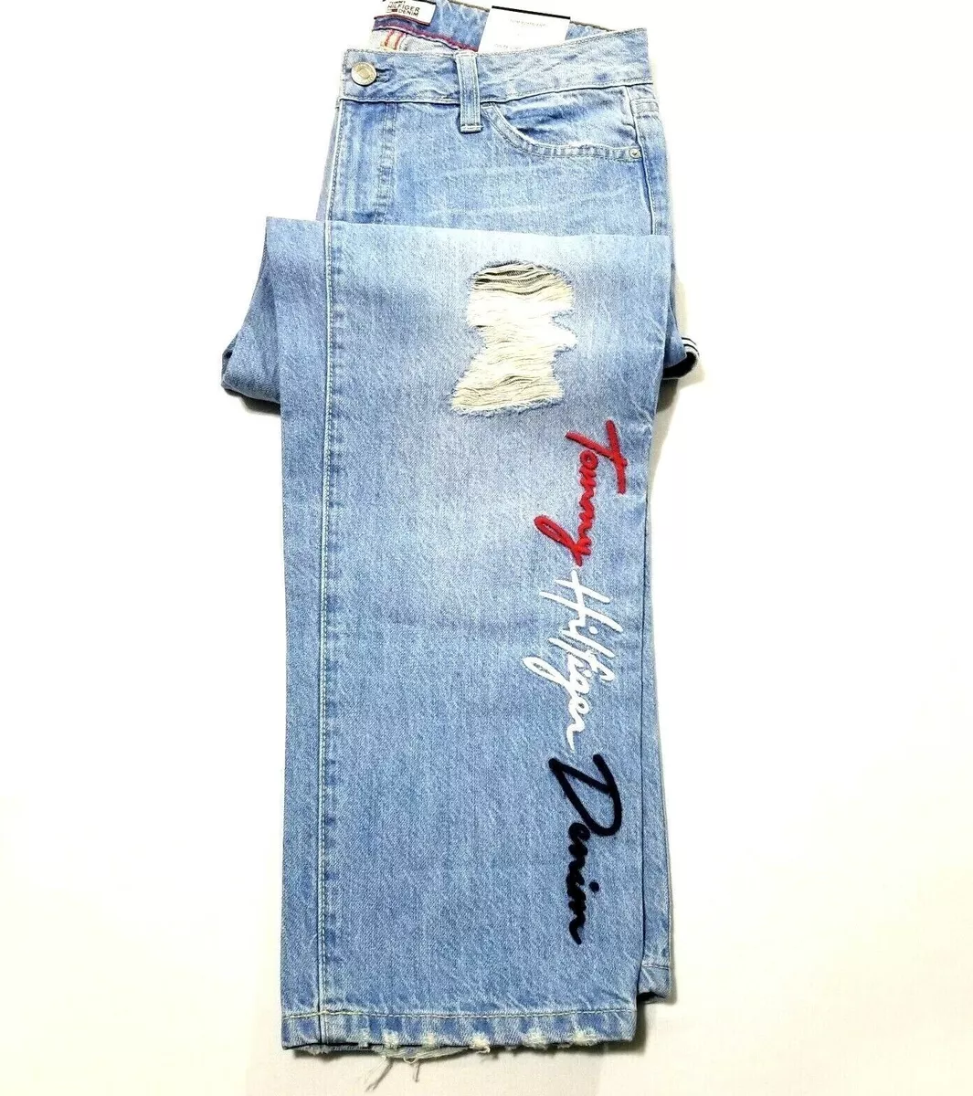 Tommy Hilfiger Women s High Waist Mom Boyfriend Jeans Blue Size 10