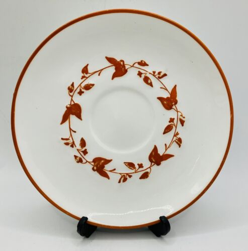 Bodley Aesthetic Movement Orange Branch Handle Duo, Cup & Saucer - circa 1871 - Picture 5 of 18