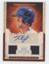 Kris Bryant 2015 Panini Diamond Kings STUDIO PORTRAITS JERSEY AUTO Rookie /49