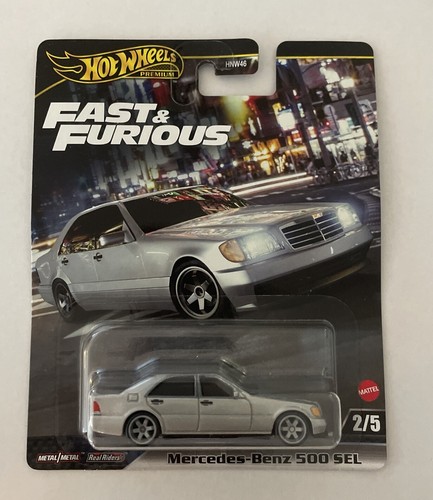 Modèle Hot Wheels Fast And Furious - Mercedes-Benz 500 SEL 1:64 - 7 Cm - Collection Die Cast - 3