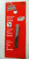 Vermont American 22070, 1/4" Veining High Speed Steel Router Bit FREE SHIPPING 