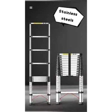Telescopic Ladder Stainless Steel Safe & Durable Straight Ladder