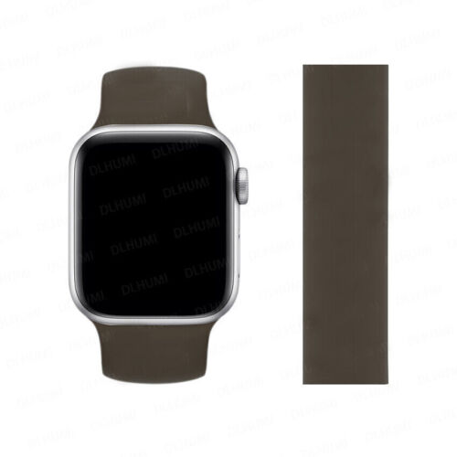 Cinturino iWatch ad anello in silicone per Apple Watch Ultra2 9 8 7 6 SE 5 49/38 mm - Foto 19 di 36