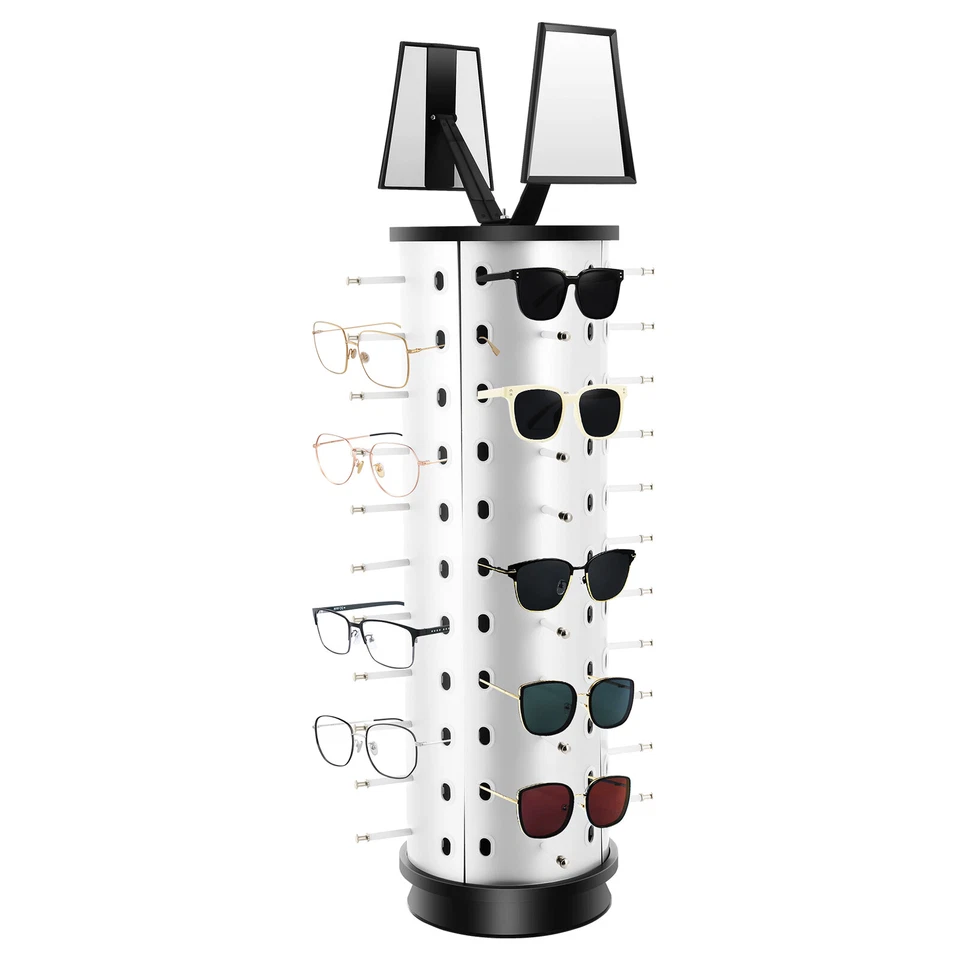 44 Pair Round Sunglasses Display Rack 360° Rotating Sunglass Glass Holder Stand - Image 2 of 4