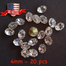 20 pcs 4mm 16SS Round Foil Back Crystal Rhinestone Jewerly Repair Artwork Craft