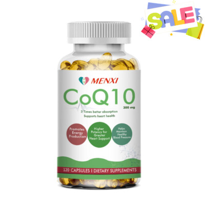 CoQ10 300mg-Ubiquinone High Absorption Coenzyme Q10 Cardiovascular Heart Health