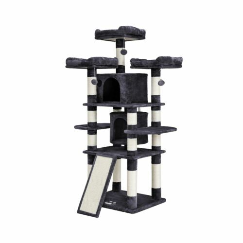 67 Inch Multi-Level Cat Tree Tower for Large Cats, with Cozy Perches ... - Picture 1 of 9
