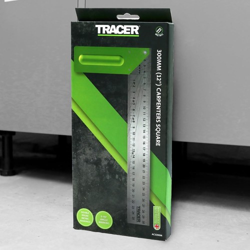 Tracer Tools 300mm Carpenters Precision Aluminium Metric Set Square Rule,ACS300M - Picture 6 of 7