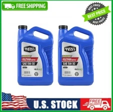 2 PACK Super Tech High Mileage Full Synthetic SAE 5W-30 Motor Oil, 5 Quarts