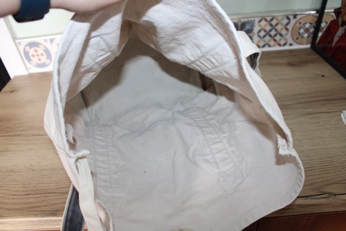 Walt Disney World CANVAS TOTE Book Bag Beige Grey Shopper Mickey Mouse - Picture 4 of 4