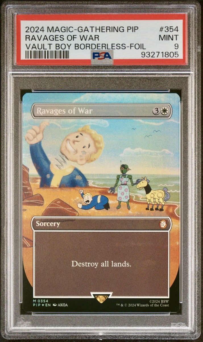 2024 MTG FALLOUT VAULT BOY BORDERLESS-FOIL #394 RAVAGES OF
