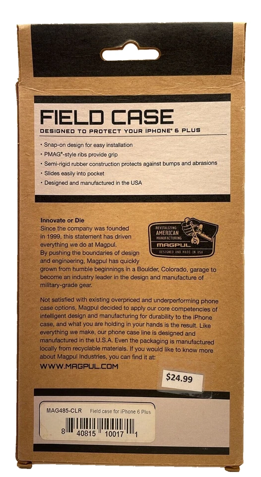 Magpul Field Case for Apple iPhone 6 Plus, Clear - Image 4 of 4