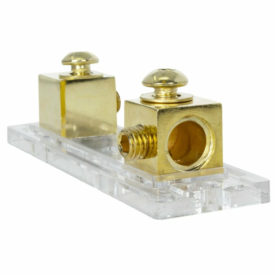 Portafusibles ANL Calibre 0/2/4 Serie Dorada + Fusible 200A X Audio XANL150P Foto 2 de 4