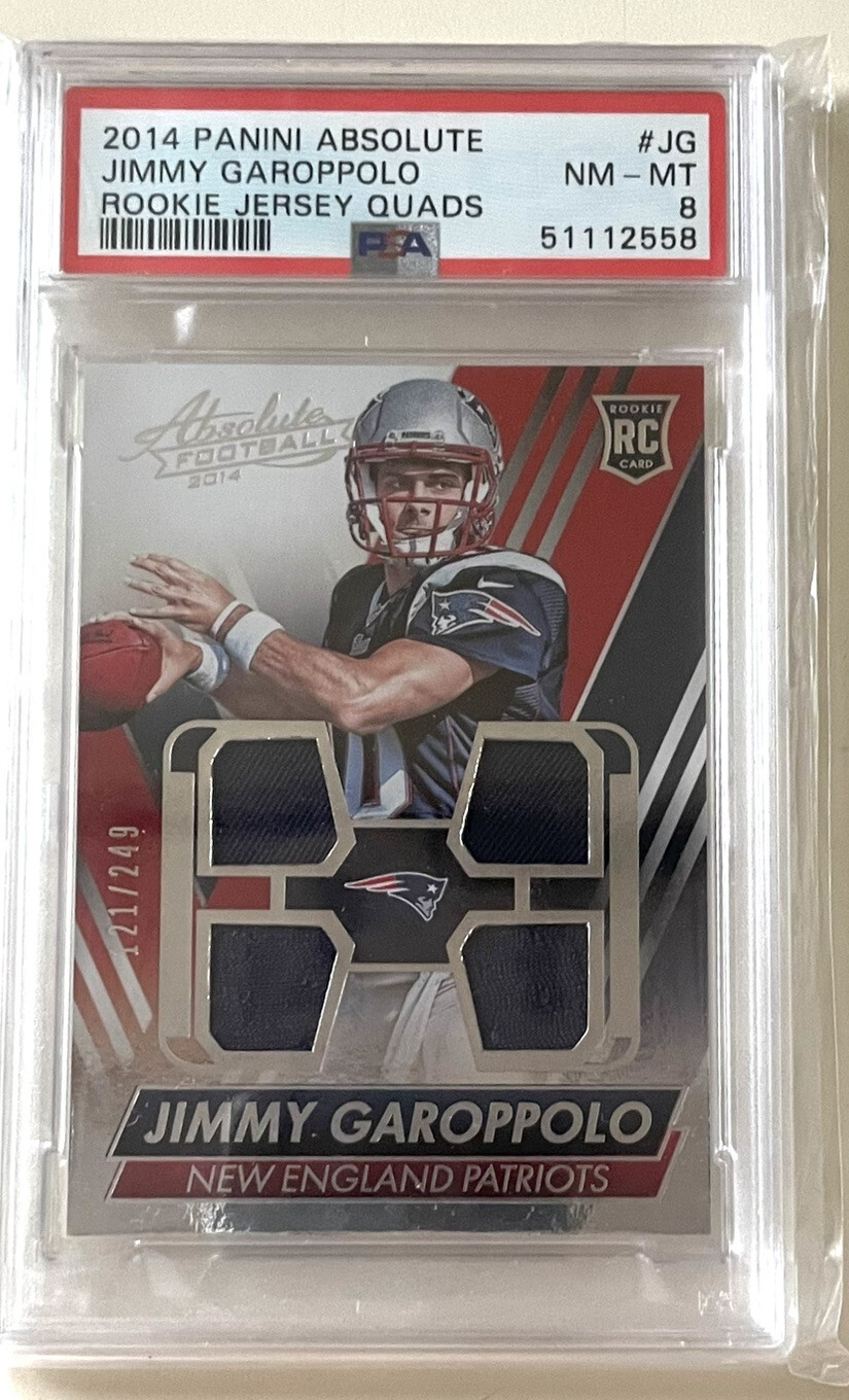 Jimmy Garoppolo Panini Absolute Rookie Jersey Quads #JG Base