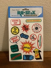 Vintage Paper Magic Re•Stix Stickers, 1 Sheet, Textured Transferable, NEW SEALED