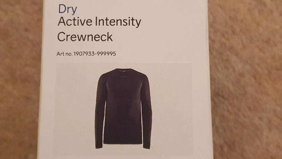 Mens Craft Active Intensity Crew Neck Long Sleeve Size Large Baselayer - Image 2 of 3