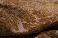 Textured Brown Gold Chenille Fabric 3-1/4 yards of 56"