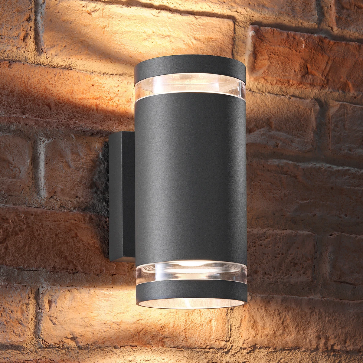 Anthracite up and down outside wall lights deals