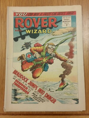 ROVER AND WIZARD 10TH JULY 1965 BRITISH WEEKLY COMIC^