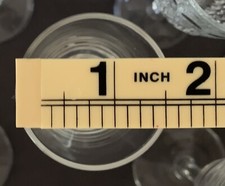 7 Clear Cordial Glasses