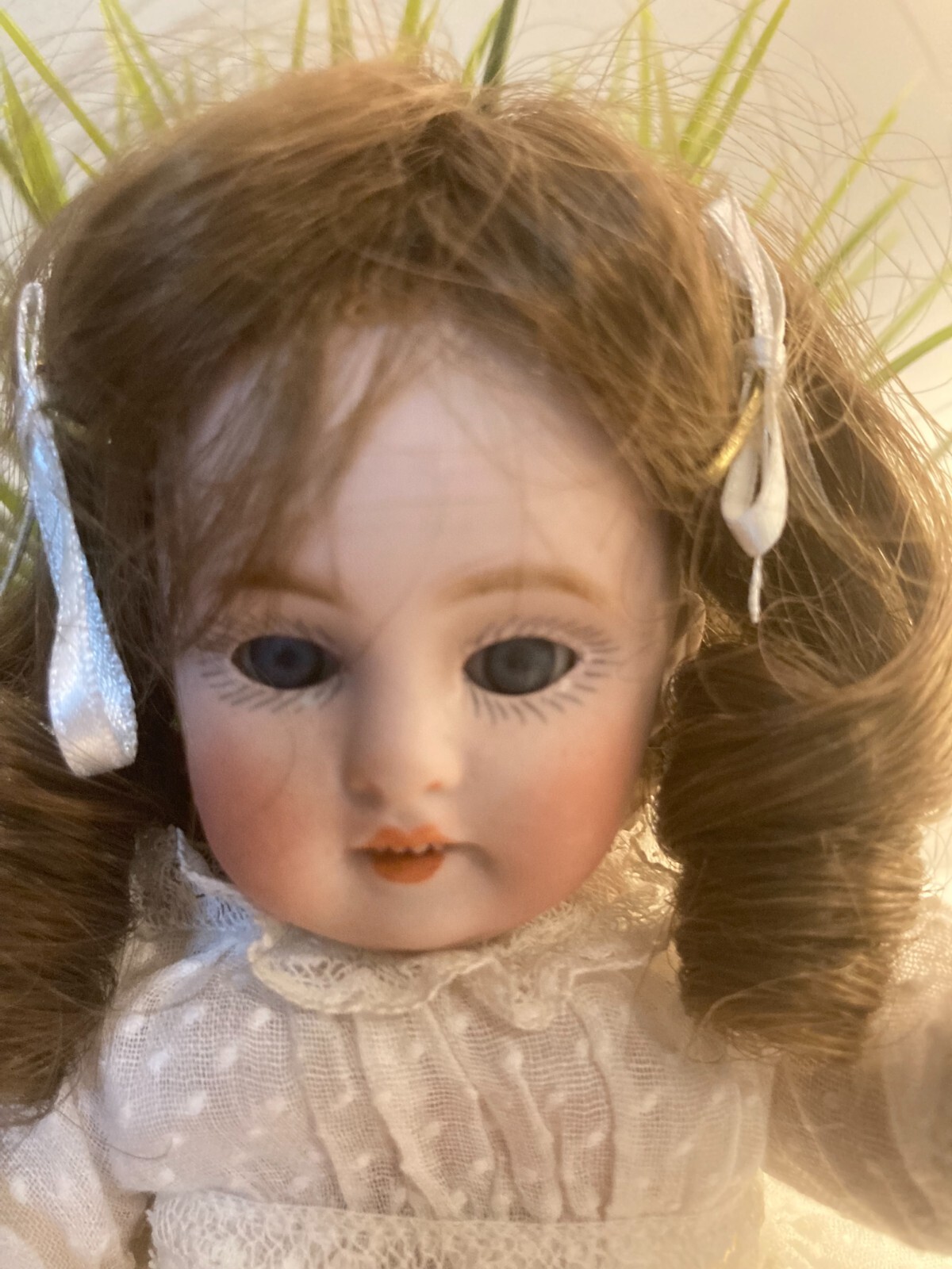 Antique 1915 Kestner 7" all bisque doll sleep eyes teeth crown label eBay