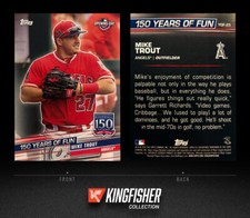 Mike Trout 2019 Topps 150 Years Of Fun Opening Day #YOF-25 Los Angeles Angels