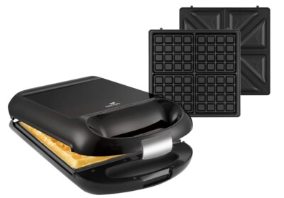 Senya SYCK WM015 2-in-1 Sandwich- & Waffeleisen 1200W mit Wechselplatten