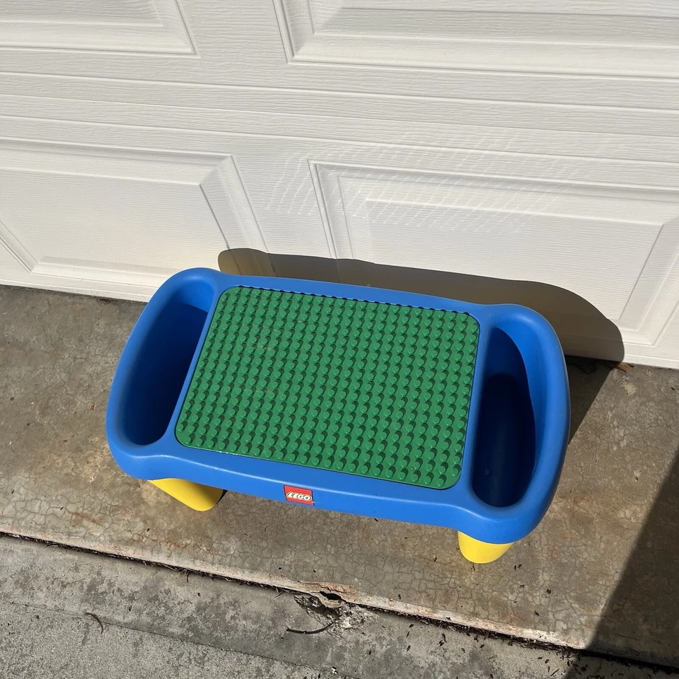 LEGO DUPLO Lap Building Table With Two Sided Storage # 72635 1988 USA Made - Image 3 of 4