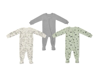 Member's Mark Baby 3-Pack Organic Cotton Soft Sleep And Play 9M