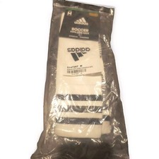 Adidas Medium Socks Soccer Copa Zone White with Black Stripes Compression