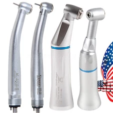 NSK Style Dental (E-generator LED) High/Low Speed Contra Angle Handpiece 4-Hole