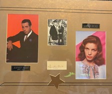 Humphrey Bogart & Lauren Bacall -  Authentic Signatures