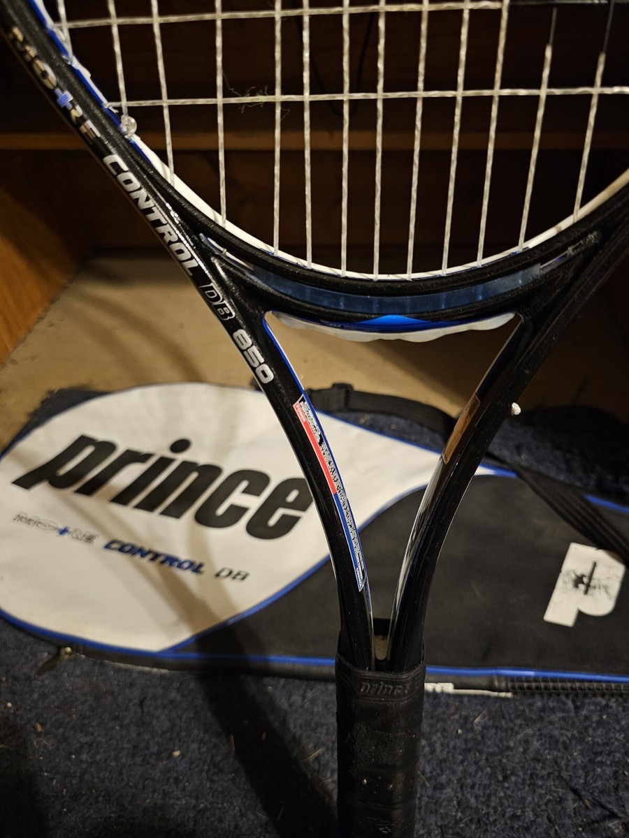 Prince More Control DB 850 4 1/2 AIR+Handle Tennis Racket W/Case
