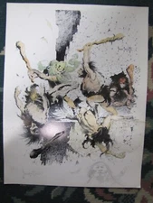 Frazetta-Weird Science/Fantasy 29- hand painted, signed & original drawing COA