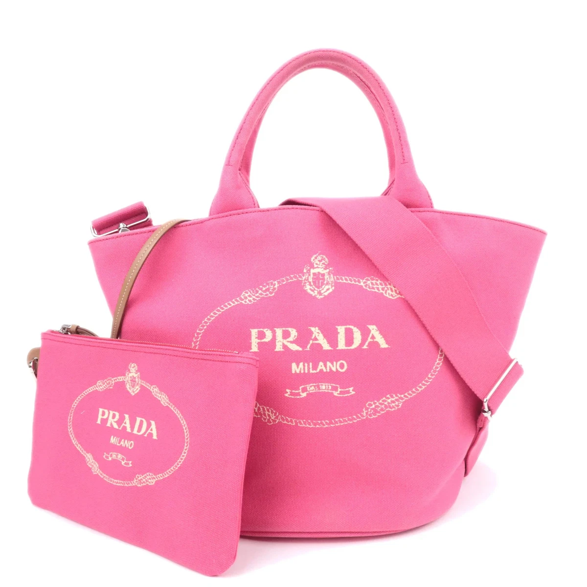 25+ PRADA Canapa Tote Pink Bags & Handbags for Women for sale