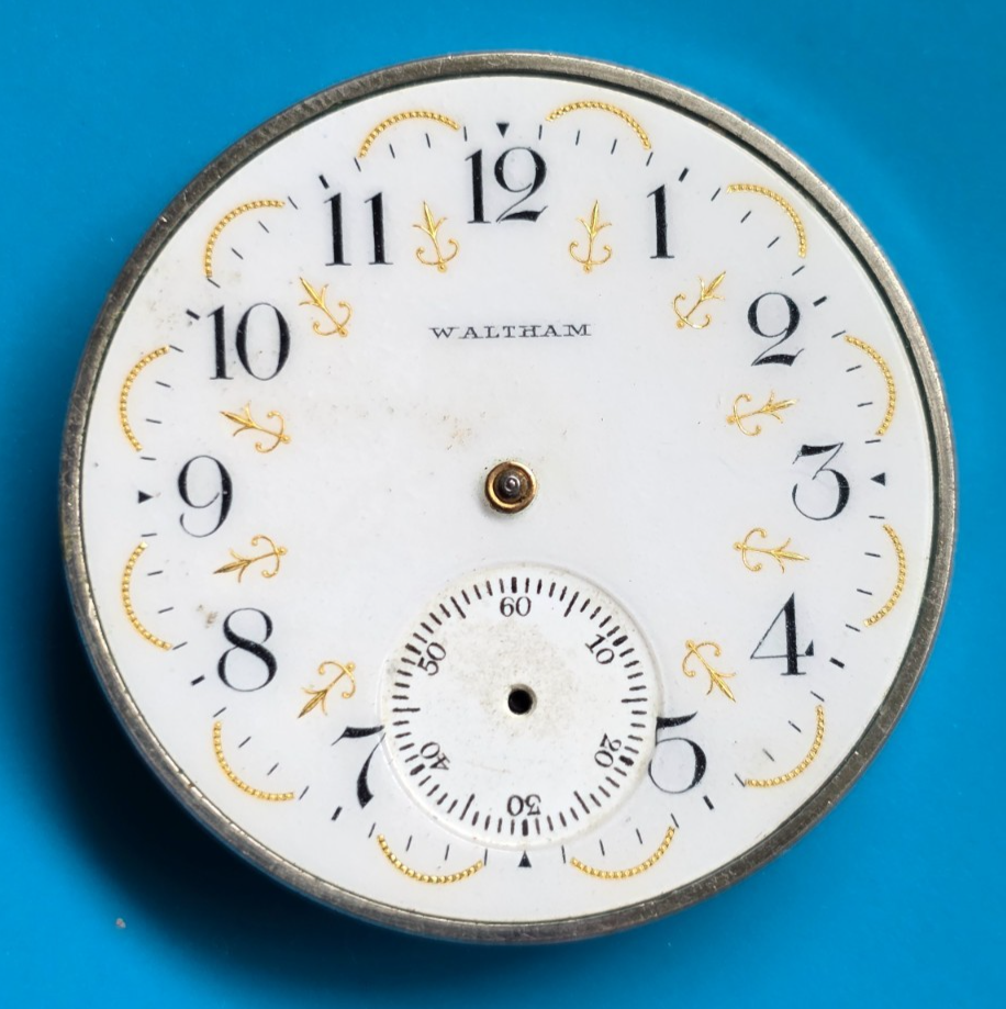 Vintage Waltham 15 Jewel Grade 220 Pocket Watch Movement Runs Well 12 Size