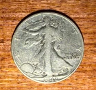 1942 D Walking Liberty 11.25 Grams Silver Fine 12 #WL10