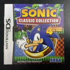 Sonic Classic Collection Nintendo DS Instruction Manual Only