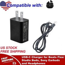 USB-C Charger for Beats Flex/Studio Buds, Sony Earbuds and Headphones