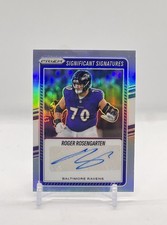 2025-26 Panini Prizm Football Roger Rosengarten Silver Auto Signed Card #SSI-RRN