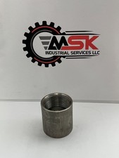 1-1/4" Stainless Steel 304 Full Coupling Made in USA lot of 5 